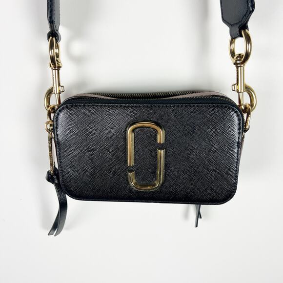 Marc Jacobs Snapshot Ombré Stripe Strap Color Block Leather Camera Bag - Picture 10 of 14